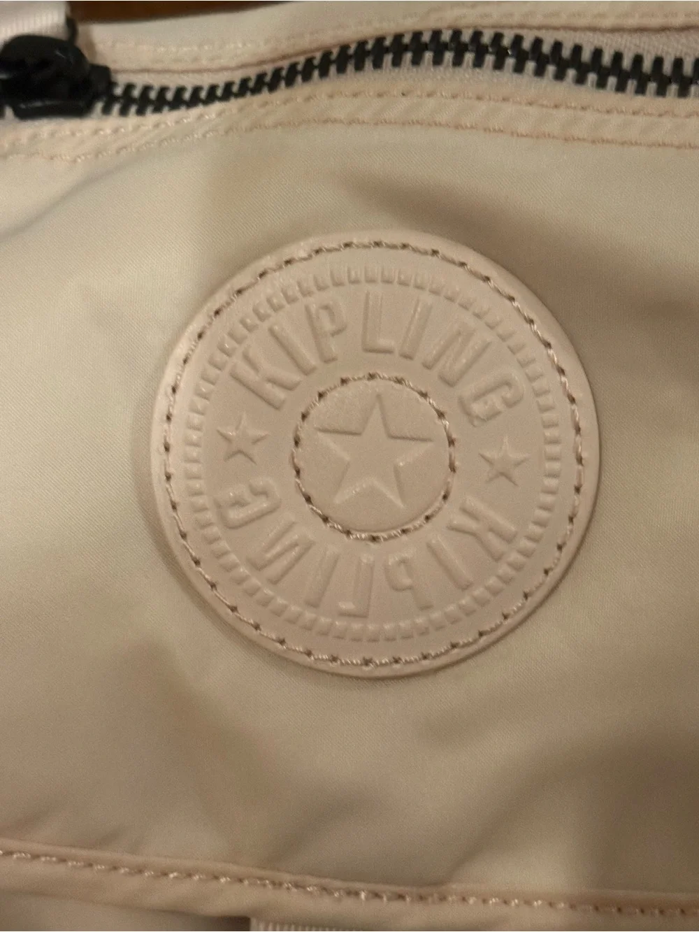 Kipling Pale Pink Mini Backpack with Tassel Charm